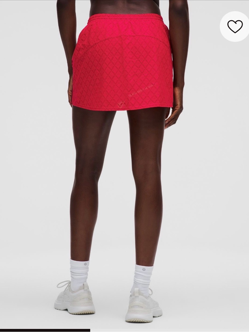 Lululemon Textured Mesh High-Rise Tennis Skirt – Red - Picture 6 of 9